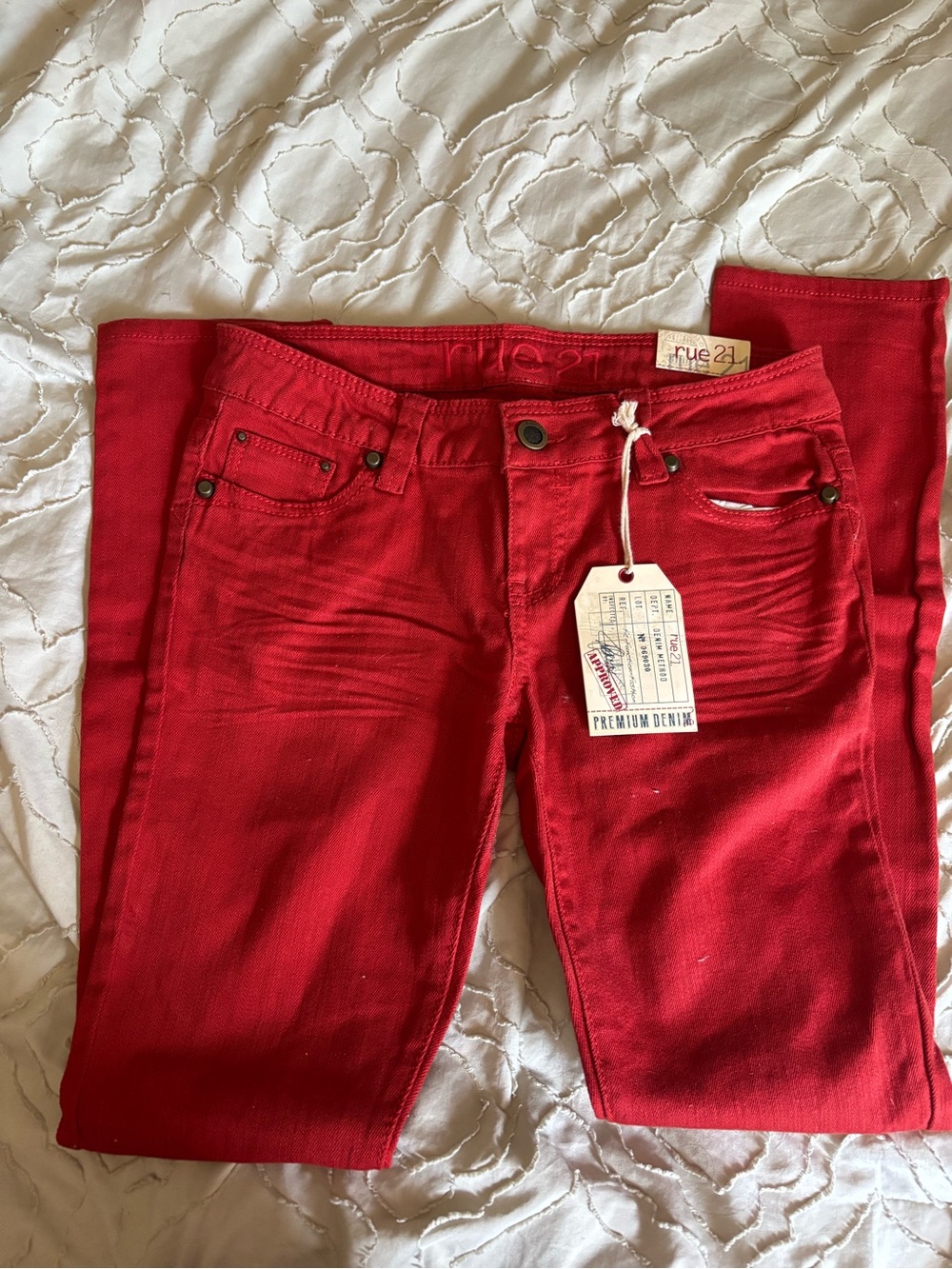 Rue21 Red Skinny Jeans
